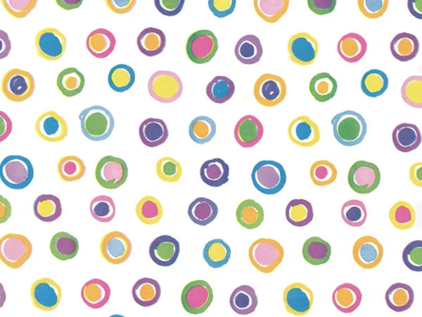 Rainbow Polka Dot Tissue Paper