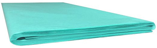 Aqua Blue Tissue Paper Squares, Bulk 480 Sheets, Premium Gift Wrap and Art Supplies for Birthdays, Holidays, or Presents by Feronia packaging, Large 15 Inch x 20 Inch