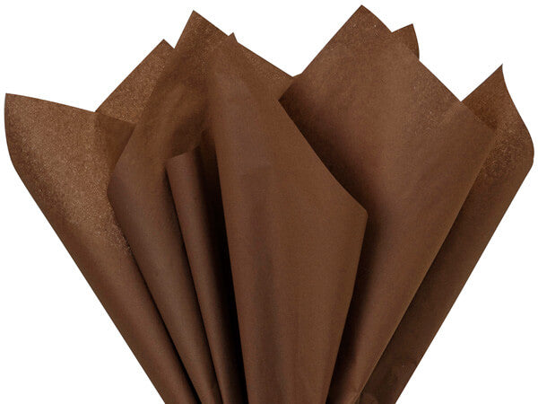 Chocolate Tissue Paper Squares, Bulk 480 Sheets, Premium Gift Wrap and Art Supplies for Birthdays, Holidays, or Presents by Feronia packaging, Large 15 Inch x 20 Inch