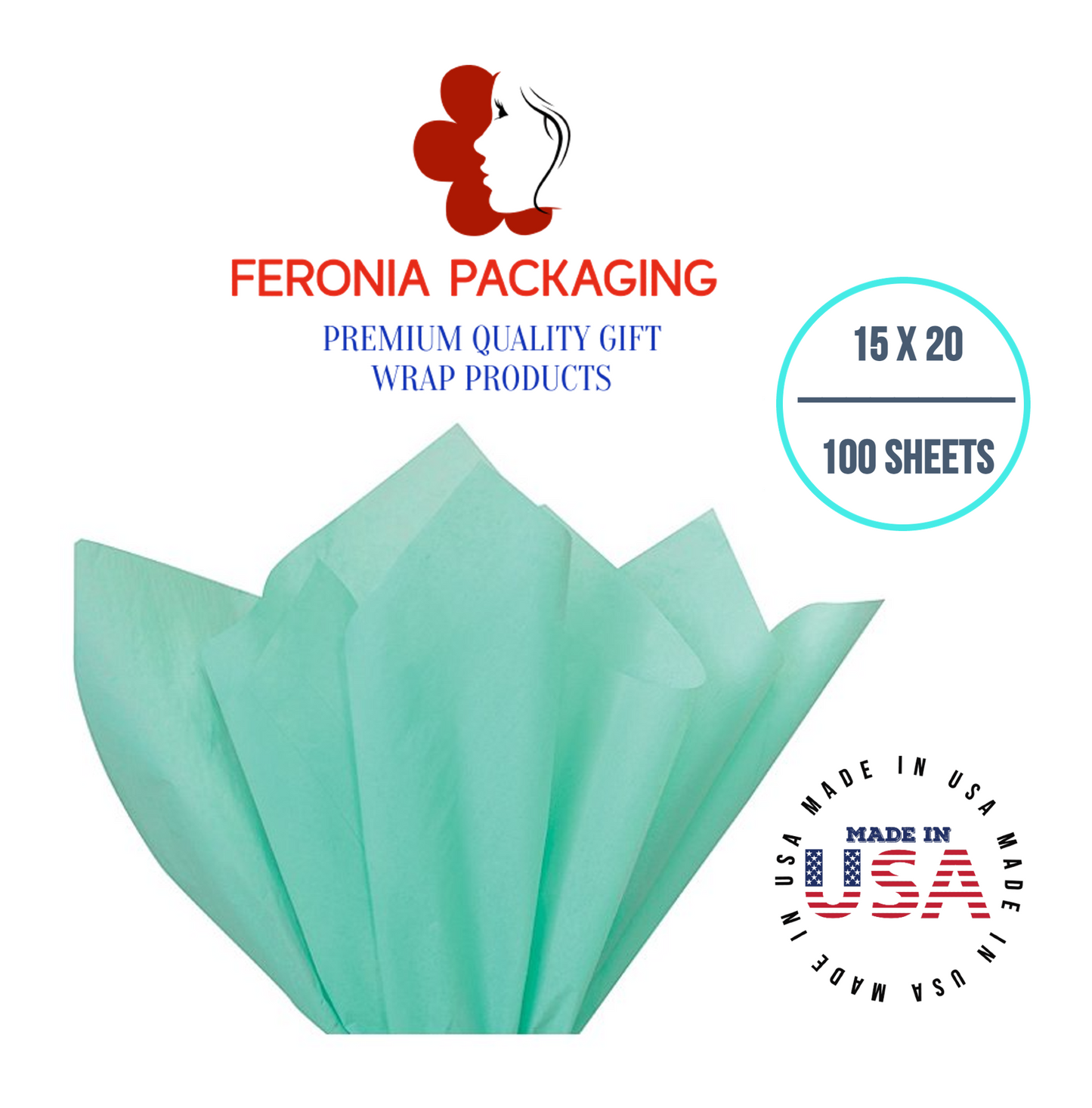 Aqua Blue Tissue Paper