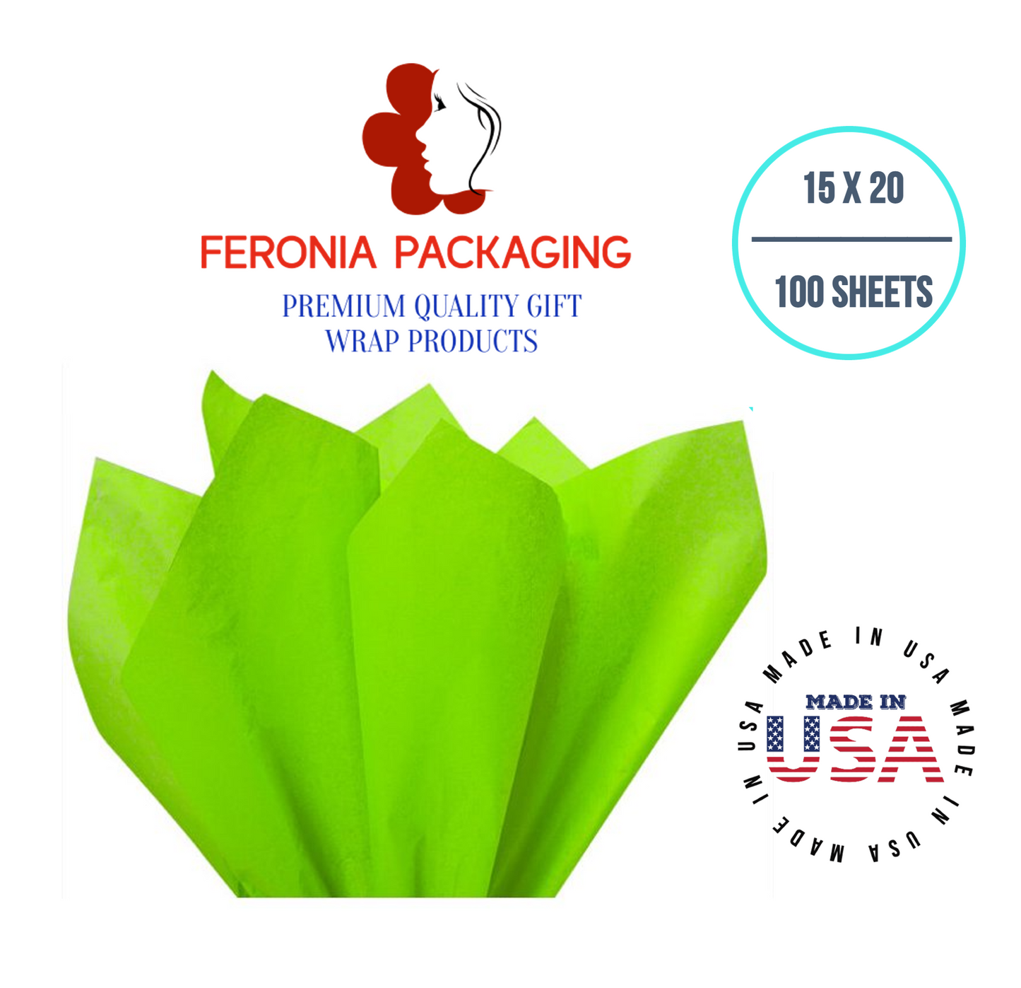 Bright Lime Tissue Paper