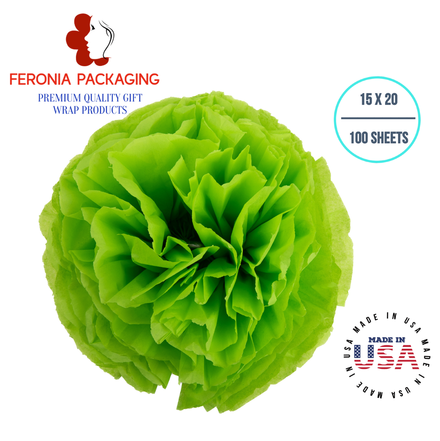 Bright Lime Tissue Paper