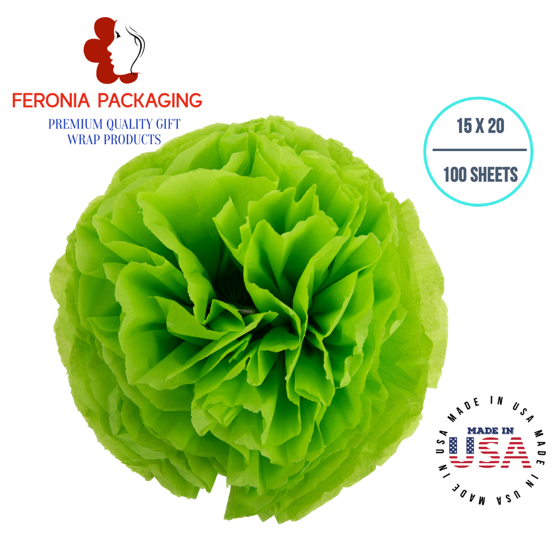 Bright Lime Tissue Paper