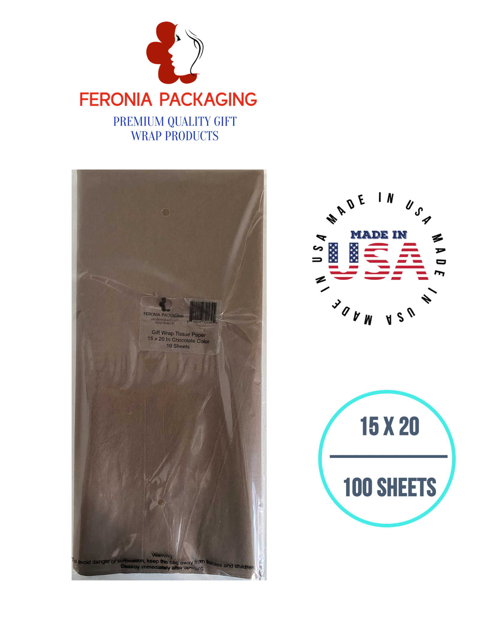 Chocolate Tissue Paper