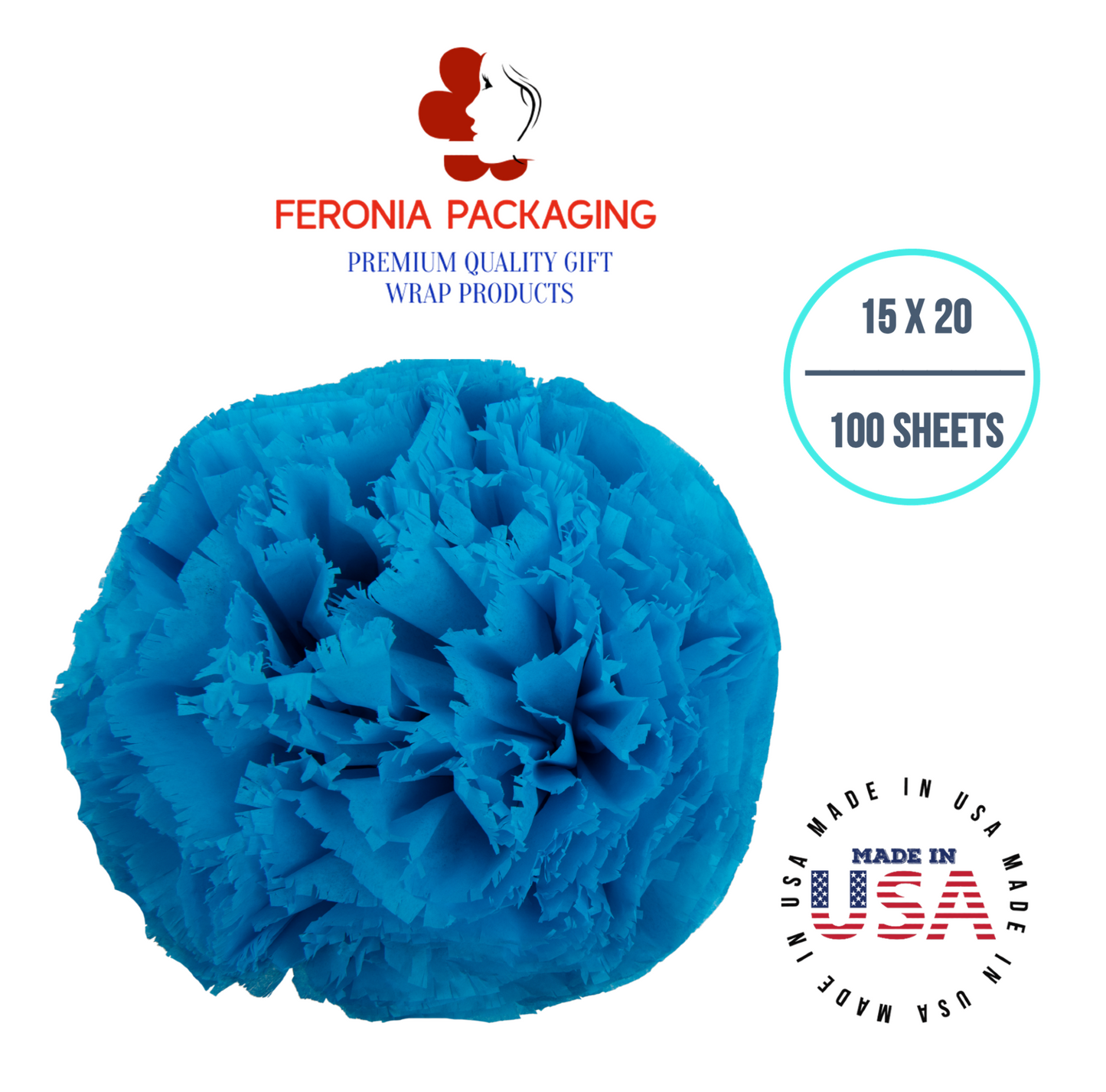 Turquoise Blue Tissue Paper