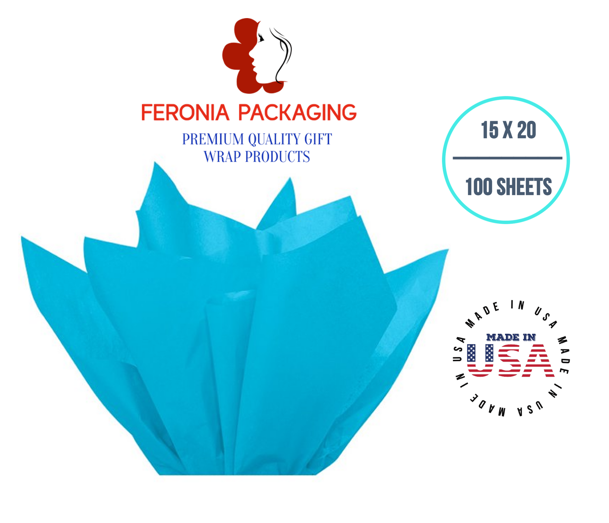 Turquoise Blue Tissue Paper