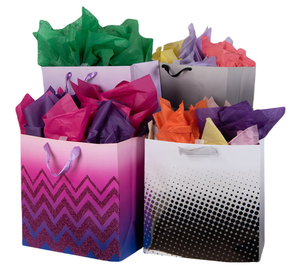 Solid Kraft Tissue Paper Squares, Bulk 24 Sheets, Premium Gift