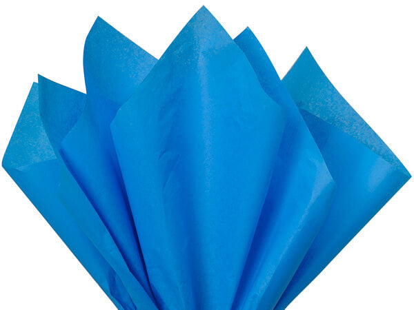 Brilliant Blue Tissue Paper Squares, Bulk 480 Sheets, Premium Gift Wrap and Art Supplies for Birthdays, Holidays, or Presents by Feronia packaging, Large 15 Inch x 20 Inch