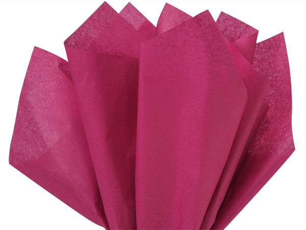 Cranberry Tissue Paper Squares, Bulk 100 Sheets, Premium Gift Wrap and Art Supplies for Birthdays, Holidays, or Presents by Feronia packaging, Large 15 Inch x 20 Inch