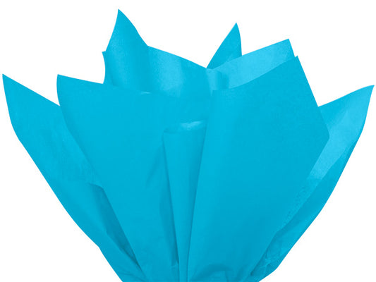 Turquoise Blue Tissue Paper Squares, Bulk 100 Sheets, Premium Gift Wrap and Art Supplies for Birthdays, Holidays, or Presents by Feronia packaging, Large 15 Inch x 20 Inch