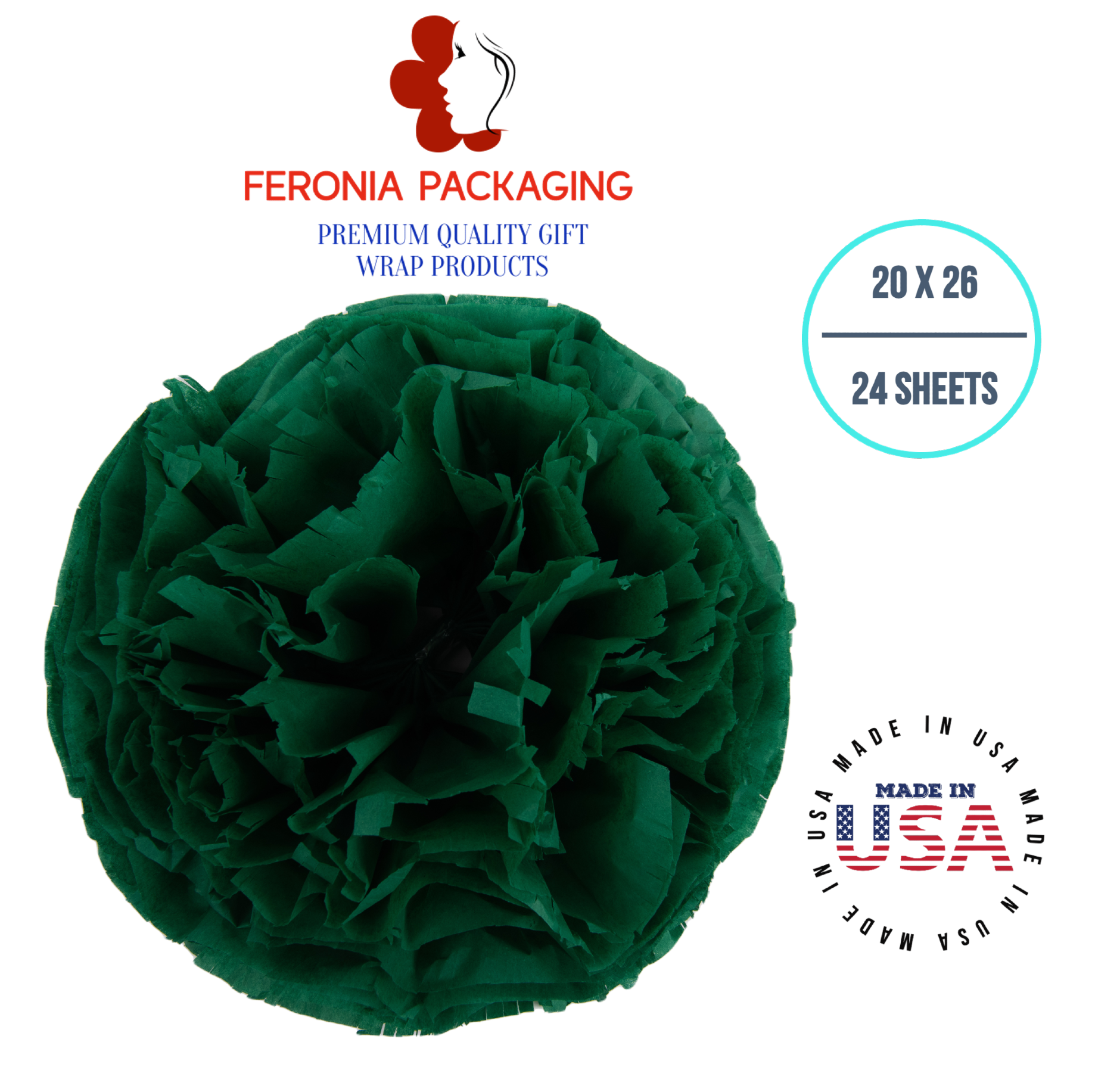 Teal Tissue Paper Squares, Bulk 24 Sheets, Premium Gift Wrap and Art  Supplies for Birthdays, Holidays, or Presents by Feronia packaging, Large  20 Inch