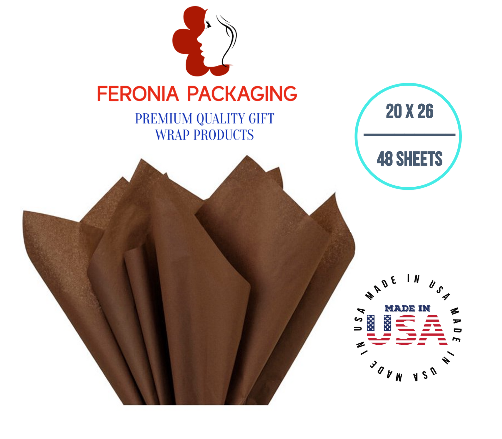 Feronia Packaging Purple Tissue Paper Squares, Bulk 10 Sheets, Premium Gift Wrap and Art Supplies for Birthdays, Holidays, or Presents, Large 15