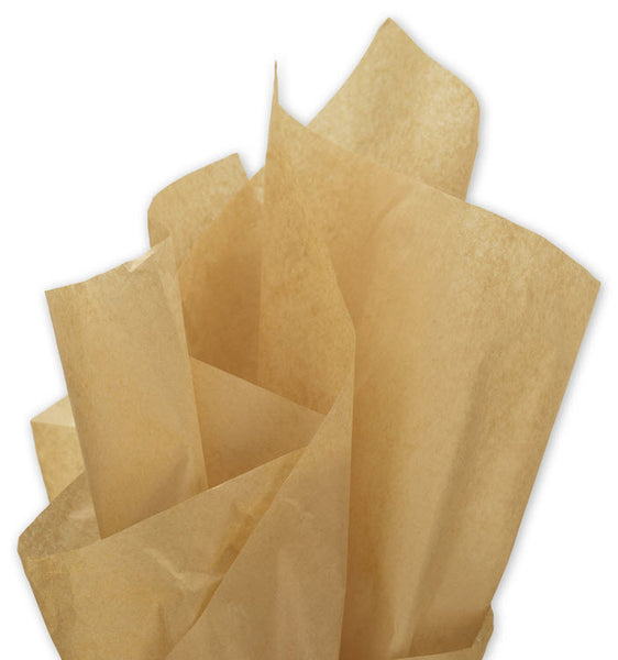 Solid Kraft Tissue Paper Squares, Bulk 24 Sheets, Premium Gift
